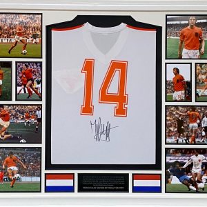 Holland Football Club 1974 World Cup Away Shirt personally signed by Johan Cruyff