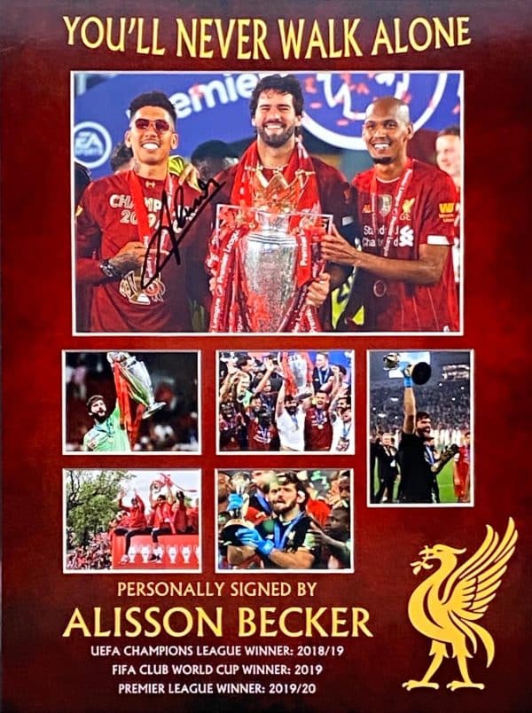 Liverpool Framed Montage moments Of League and All Cup ...
