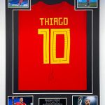 Liverpool  shirt signed With  Winners Badges by Jürgen Klopp  Framed Item