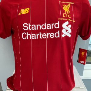 Liverpool Premier League Champions Embroidered 2018/19 0n front of shirt signed by Jürgen Klopp - Image 4