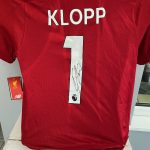 Liverpool  shirt 2020/2021 season in a quality black framed display signed by Diogo Jota