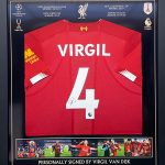 Liverpool Montage Celebrations Of League and Cup Wins Signed by Jurgen Klopp Framed The Normal One