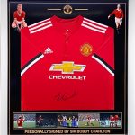 Manchester Utd shirt signed by Bruno Fernandes , Professionally framed