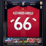 Professionally Framed Liverpool home shirt signed by Fabinho on the number 3