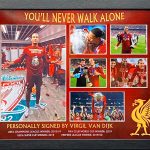 Liverpool signed Sadio Mane Photo Montage Framed Trophy Celebrations