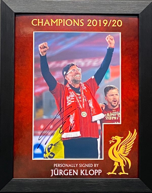 Liverpool Jurgen Klopp Signed Framed Celebration Of Premier League Winners  by The Normal one