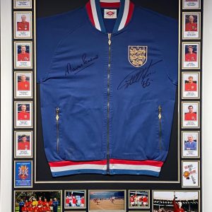 World Cup 1966 Replica Tracksuit Top Signed by the Goal Scorers, Geoff Hurst & Martin Peters)