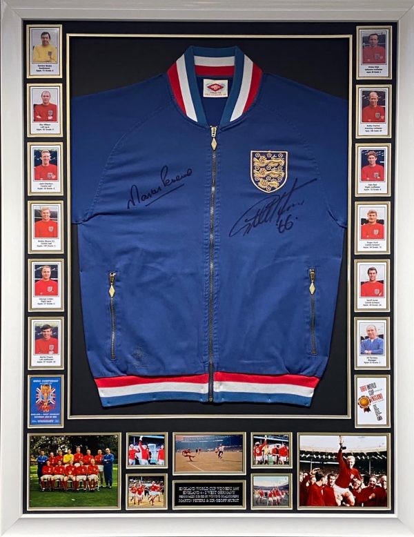 World Cup 1966 Replica Tracksuit Top Signed by the Goal Scorers, Geoff Hurst & Martin Peters)