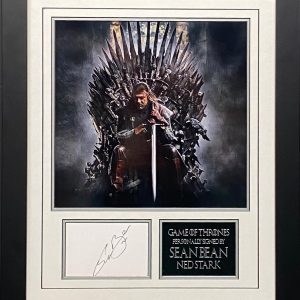 Sean Bean (Boromir) The Lord of the Rings Photo and Autograph (Framed)