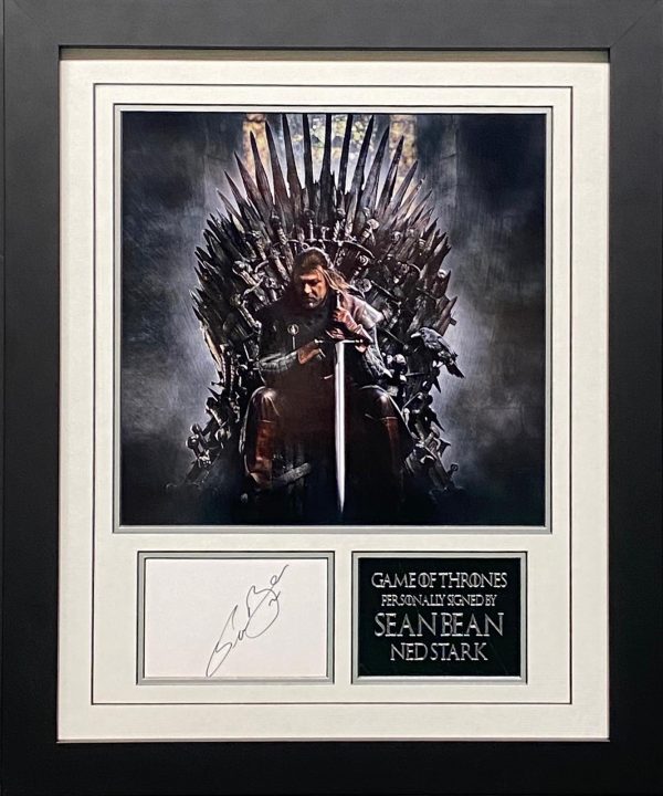 Sean Bean (Boromir) The Lord of the Rings Photo and Autograph (Framed)