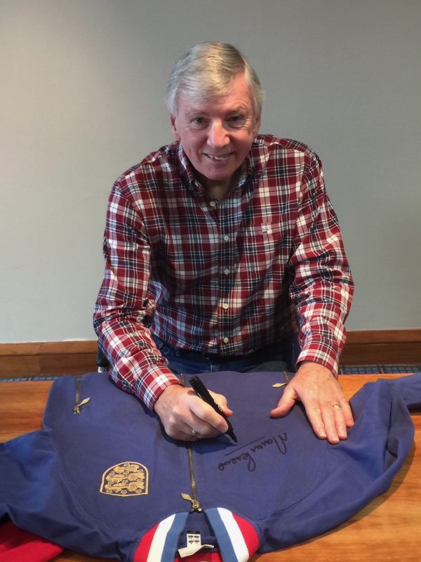 World Cup 1966 Replica Tracksuit Top Signed by the Goal Scorers, Geoff Hurst & Martin Peters)