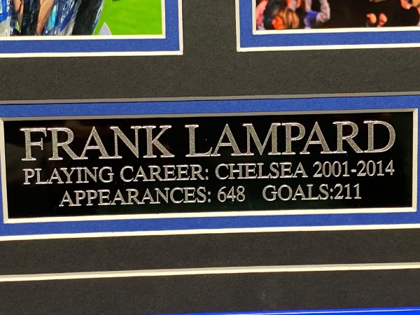 Chelsea Shirt Signed by Frank Lampard, Framed