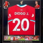 Liverpool Premier League Champions Embroidered 2018/19 0n front of shirt signed by Jürgen Klopp