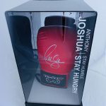 Anthony Joshua Hand Signed Red Rival Boxing Glove In Quality Display Case