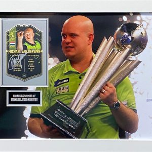 Michael Van Gerwen Signed and Professionally Framed Darts Montage