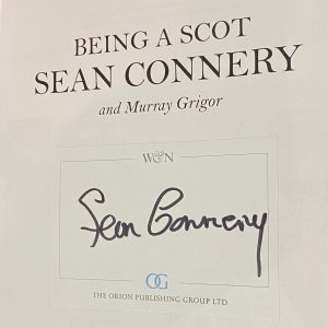 Sean Connery signed autobiography  ‘Being a Scot’