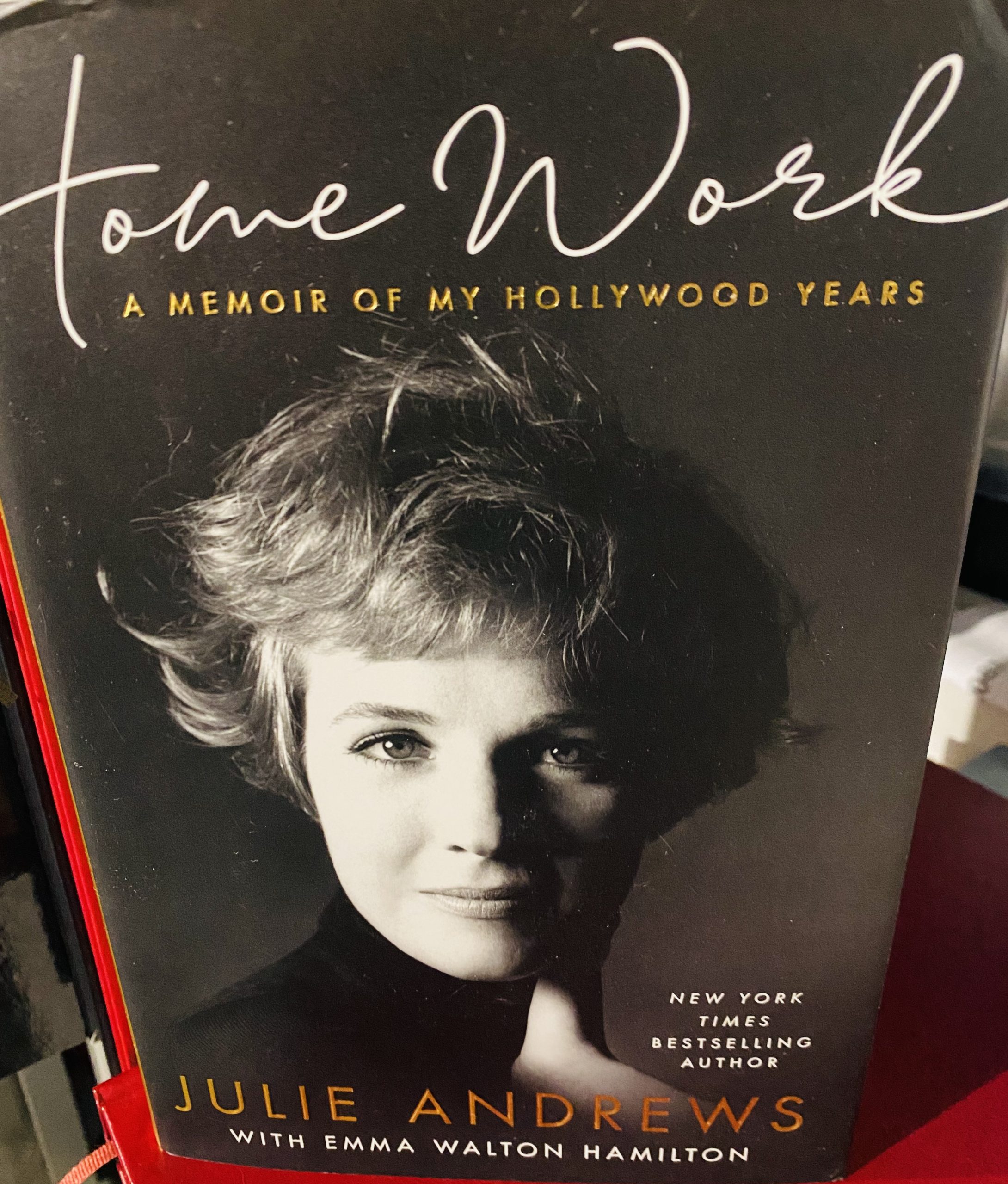 Julie Andrews signed book home work