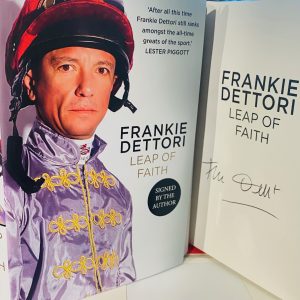 Frankie dettori signed book first edition leap of faith brand new