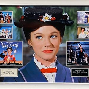 Mary Poppins montage personally signed by Julie Andrews professionally framed