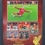 Liverpool FC home shirt signed by Konate , professionally framed