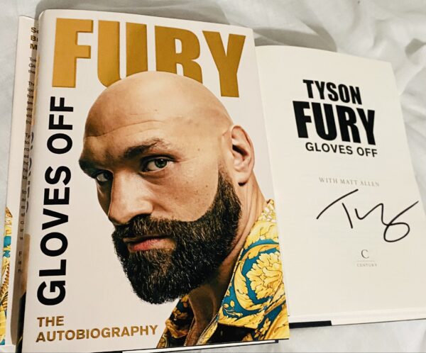 ‘Gloves Off’  Signed by Tyson Fury. Brand New, Unread Autobiography