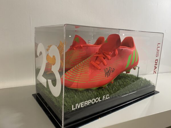 Luis Diaz , Signed Football Boot In Display Case