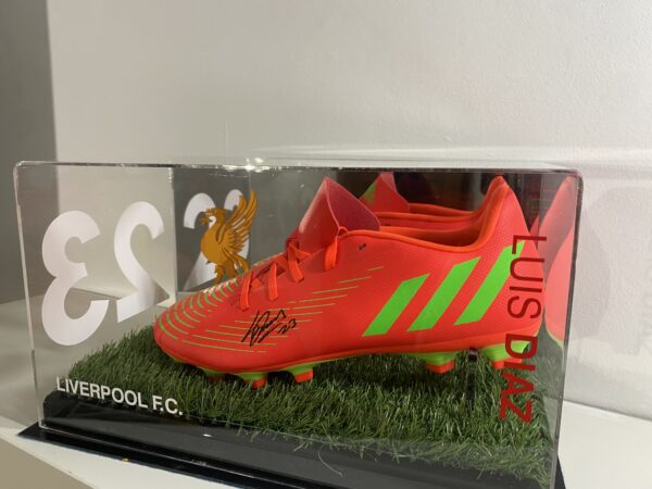 Luis Diaz , Signed Football Boot In Display Case