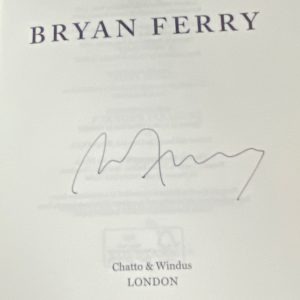 Bryan Ferry Signed Hardback Book Lyrics 1st Edition - Image 3