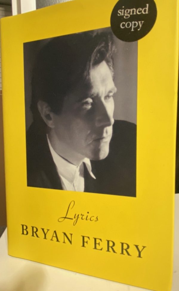 Bryan Ferry Signed Hardback Book Lyrics 1st Edition