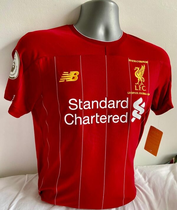Liverpool Premier League Champions  2019/20 Home shirt signed by Jürgen Klopp