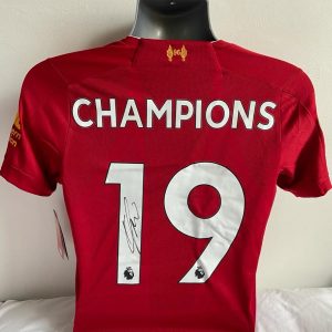 Liverpool Premier League Champions  2019/20 Home shirt signed by Jürgen Klopp