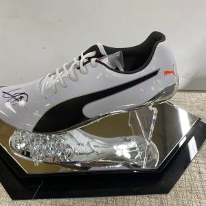 Usain Bolt Running Shoe Signed in Display Case