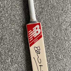 Mini Cricket Bat Signed by Ben Stokes England Captain (With or Without Display Case)