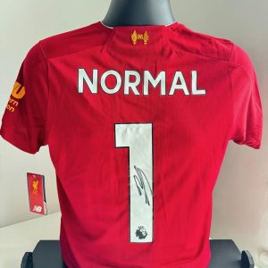 Liverpool Premier League Champions Home shirt signed by Jürgen Klopp Normal One