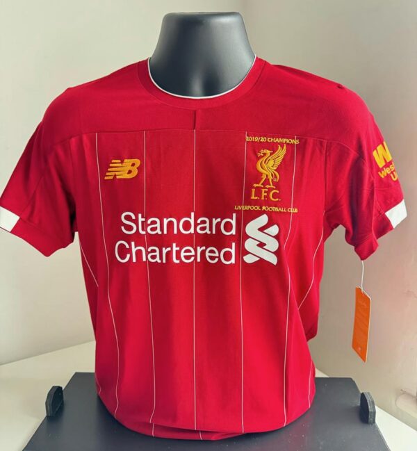 Liverpool Premier League Champions Home shirt signed by Jürgen Klopp Normal One