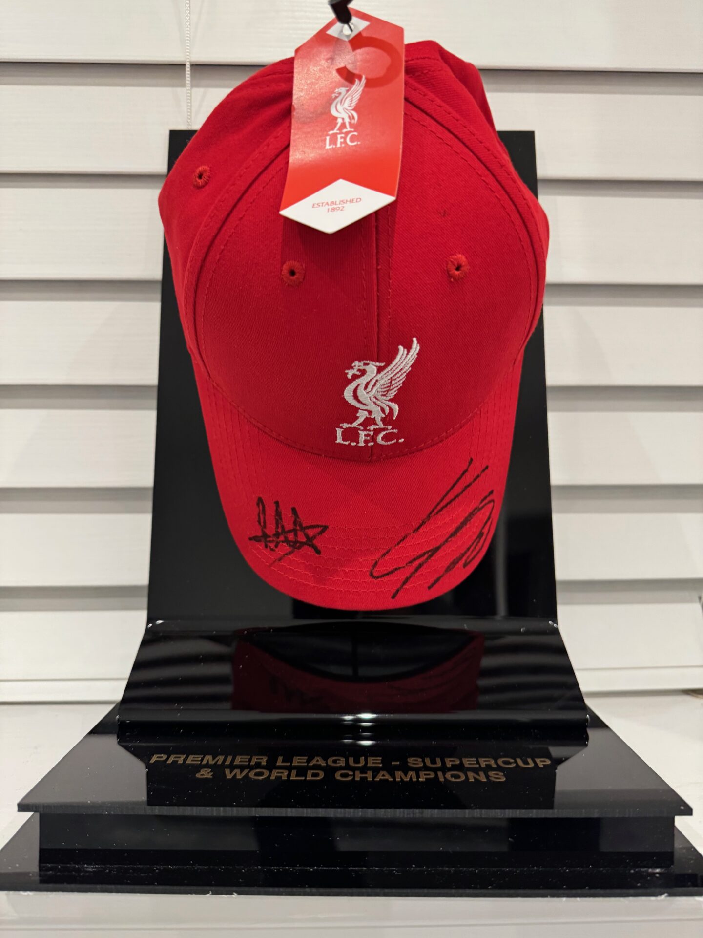 Framed Liverpool home shirt 2019/2020 signed by Jürgen Klopp & Trent Alexander