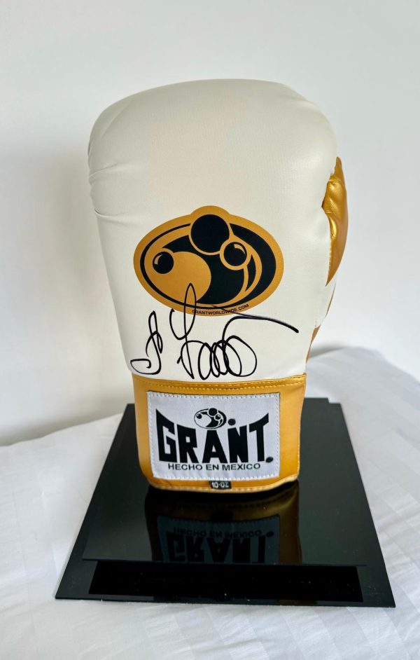 Oleksandr Usyk Signed White & Gold  Boxing Glove  See photos