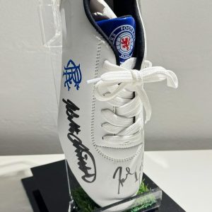 Paul Gascoigne & Walter Smith Signed Football Boot In Display - Image 4