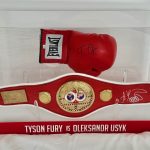 Anthony Joshua Hand Signed Red Rival Boxing Glove In Quality Display Case