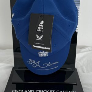 Ben Stokes, England  Captain Signed Blue England Cap With Display - Image 2