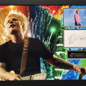 Ed Sheeran Signed Montage Framed - Image 1