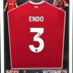 Liverpool FC home shirt signed by Szoboszlai, professionally framed