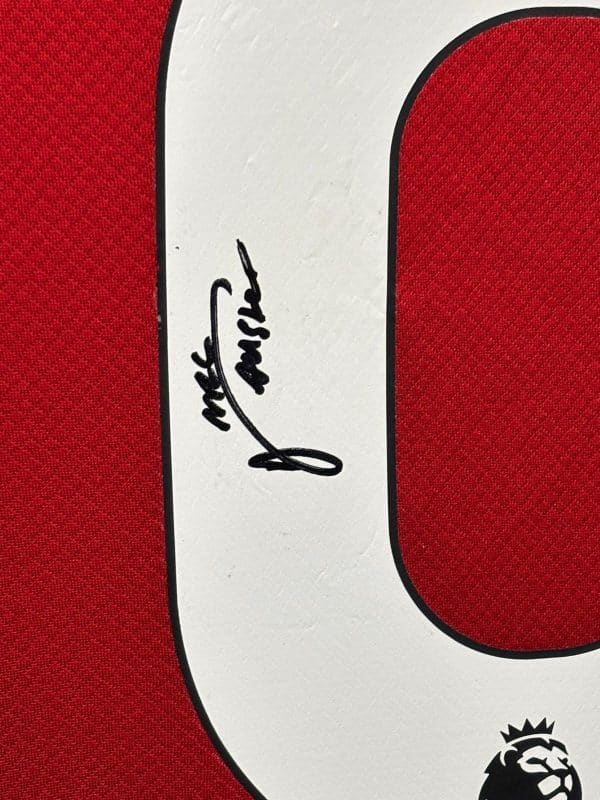 Liverpool FC home shirt signed by Alexis Mac Allister , professionally framed